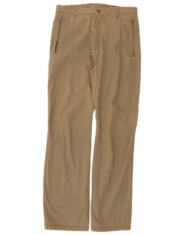 Gas Pantalon Chino Droit Homme W33 L32 Coton Beige