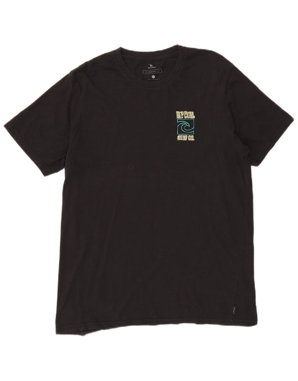 Rip Curl T-shirt graphique coupe standard pour hommes, grand noir