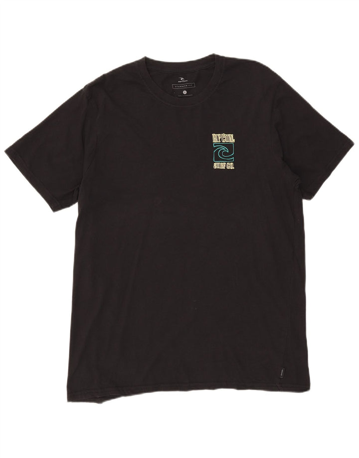 Rip Curl T-shirt graphique coupe standard pour hommes, grand noir