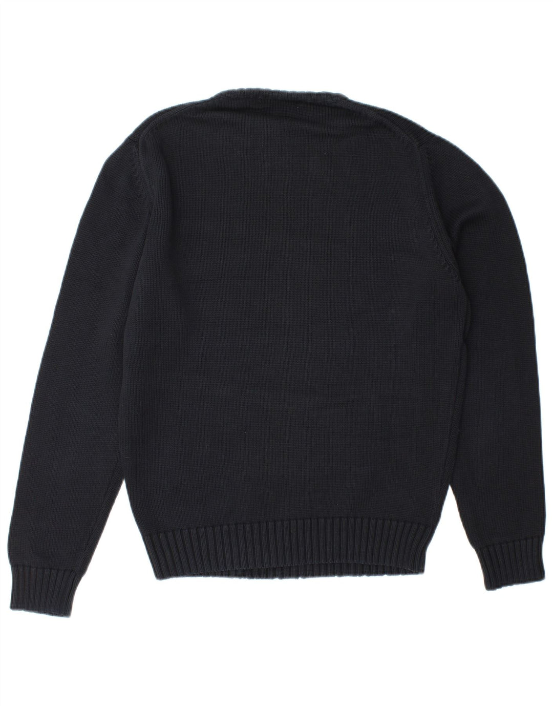 Zara Pull à col rond pour homme en coton noir moyen