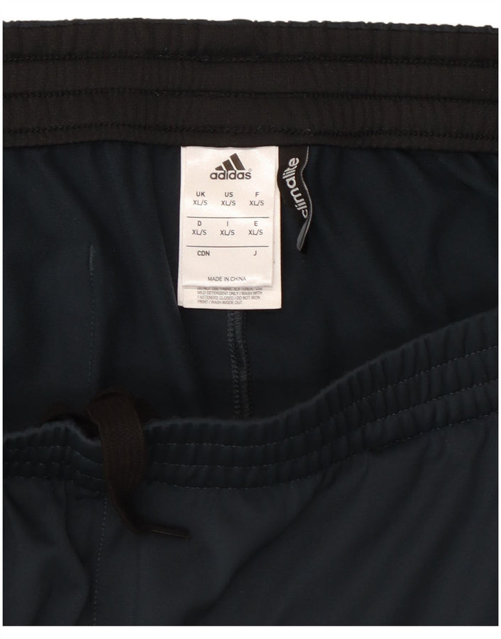 Adidas Pantalon de survêtement Climalite Graphic pour homme XL Bleu marine Polyester