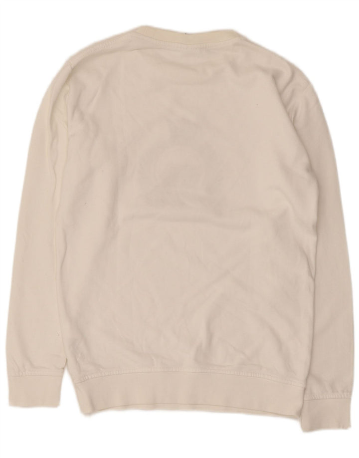 Zara Mens Graphic Sweatshirt Jumper Petit Coton Blanc