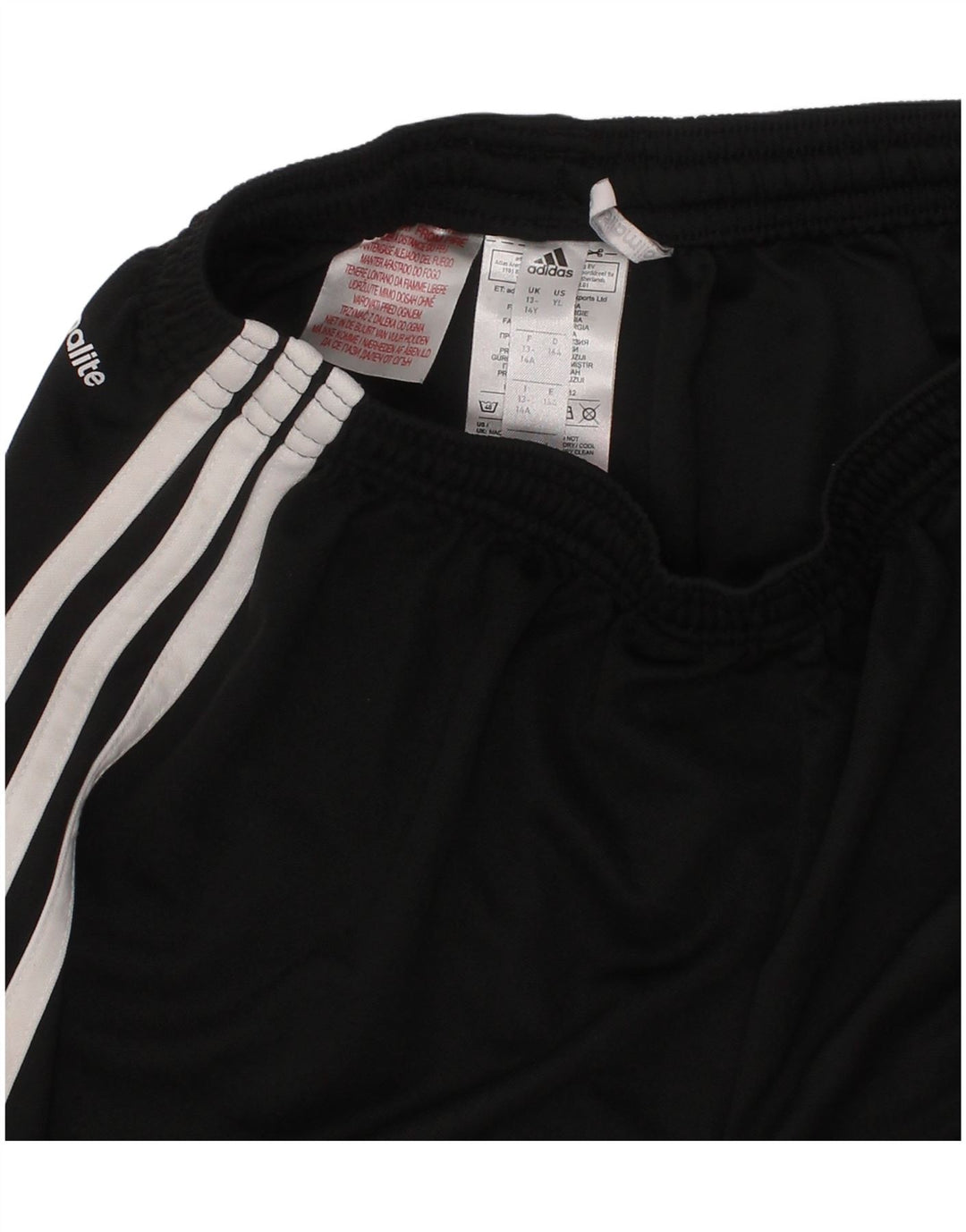 Adidas Short de Sport Climalite Garçon 13-14 Ans Noir Polyester Sports
