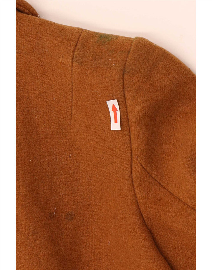 Zara Womens Trafaluc Pardessus UK 10 Petite Laine Marron