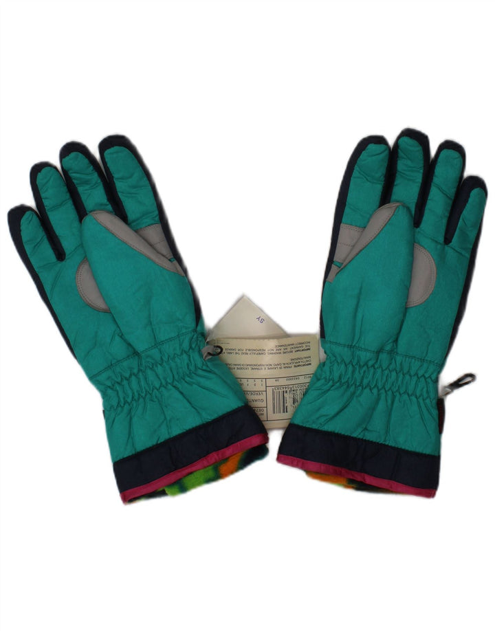 Fila Gants de ski pour hommes Small Green Colourblock Polyester Winter