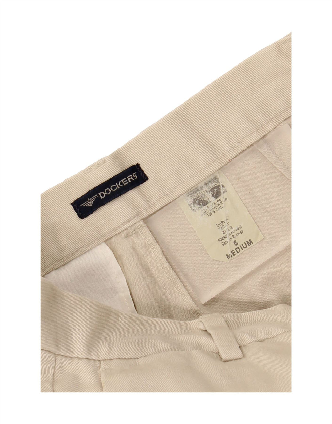 DOCKERS Mens Straight Chino Trousers US 6 Medium W27 L28 White Vintage Dockers and Second-Hand Dockers from Messina Hembry 