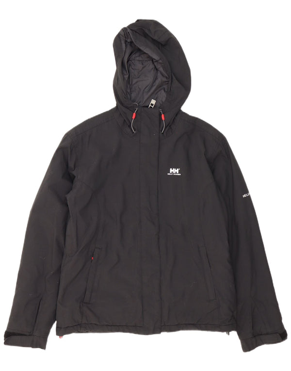 Helly Hansen Veste coupe-vent à capuche pour femme UK 14 Medium Noir