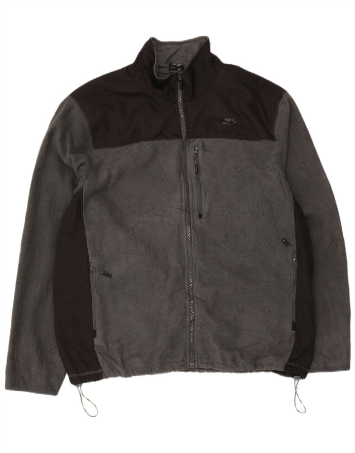 Veste Polaire Starter Homme UK 42/44 Large Gris Colorblock Polyester
