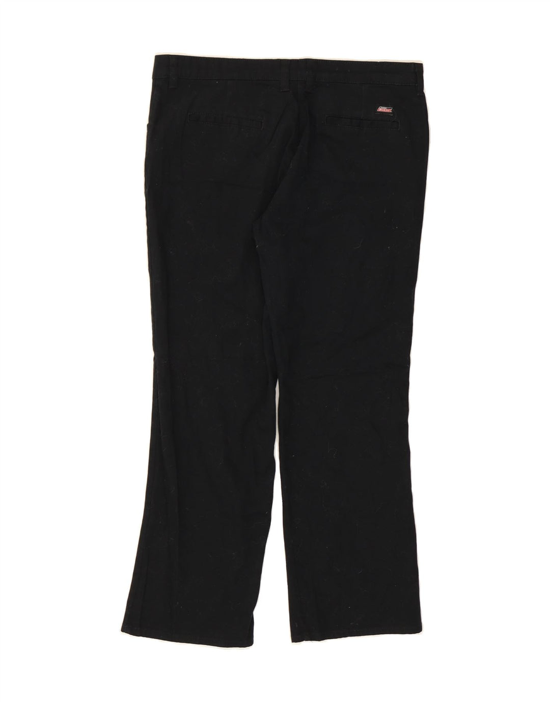 DICKIES Womens Straight Cropped Trousers W34 L27  Black Vintage Dickies and Second-Hand Dickies from Messina Hembry 