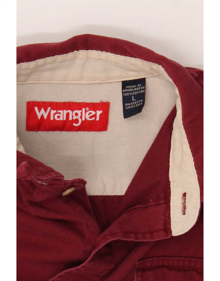 Wrangler Chemise Homme Grand Coton Bordeaux
