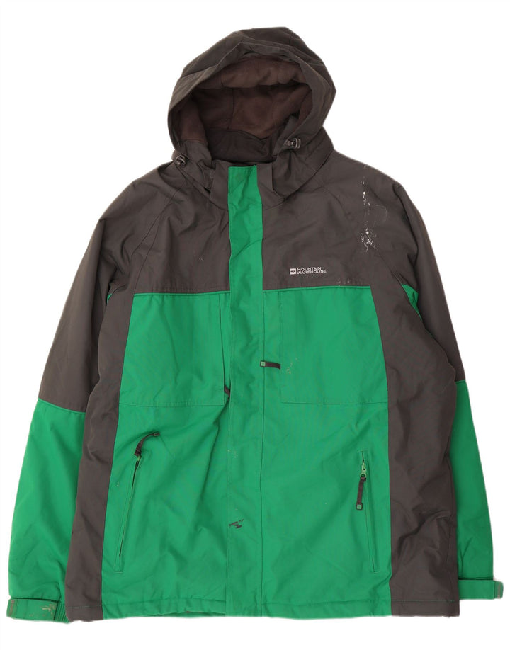 Mountain Warehouse Veste coupe-vent pour homme UK 44 2XL Vert Colourblock