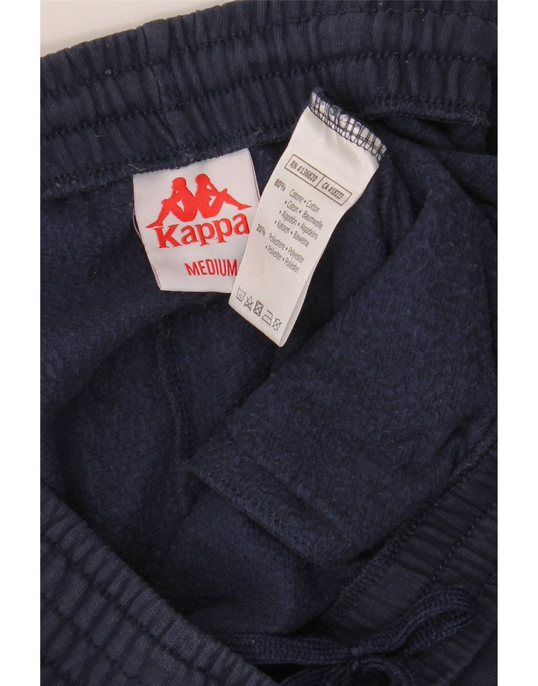 Kappa Pantalon De Survêtement Joggers Homme Bleu Marine Moyen Coton