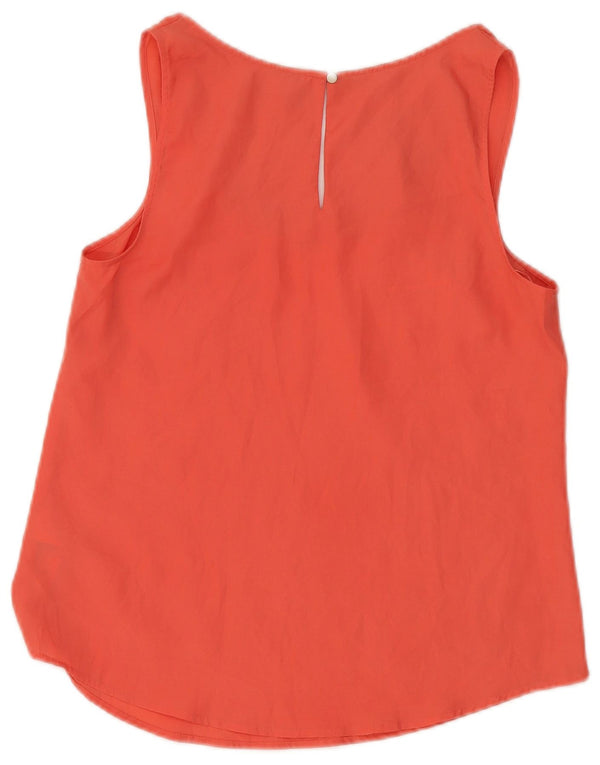 Oasis Chemisier sans manches pour femme UK 10 Petit Orange Polyester