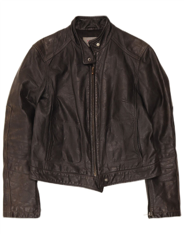 Veste en cuir femme Victory IT 42 cuir noir moyen