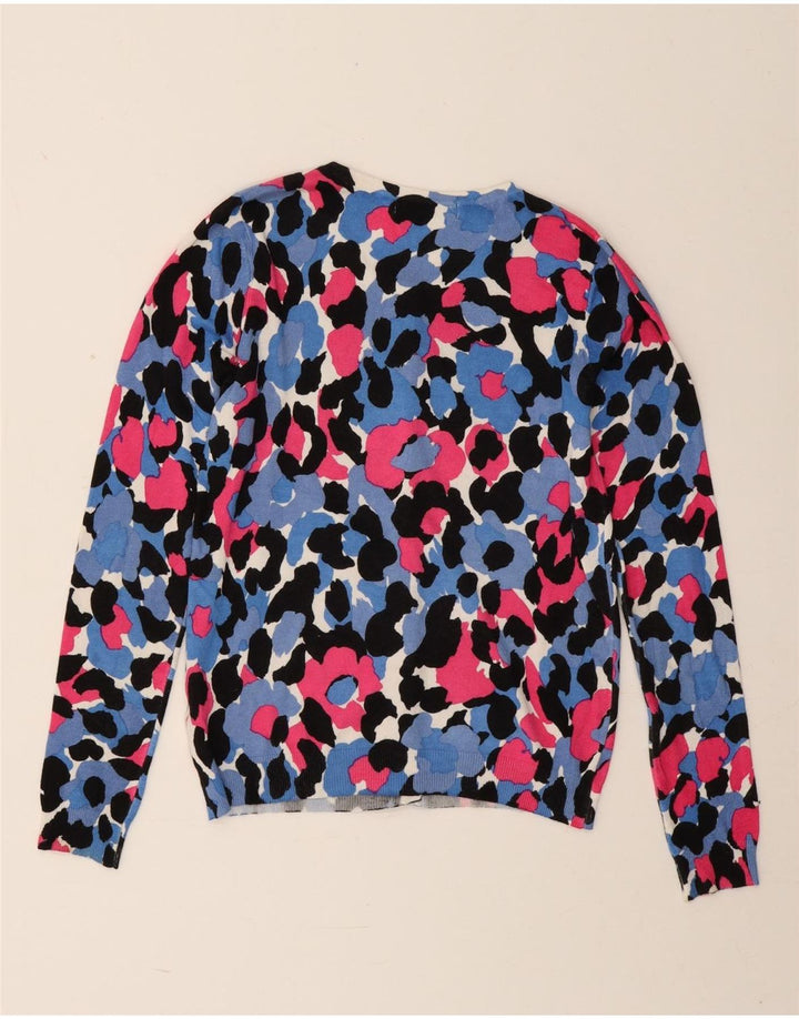 Marks & Spencer Pull Cardigan pour Femme UK 8 Petit Floral Multicolore