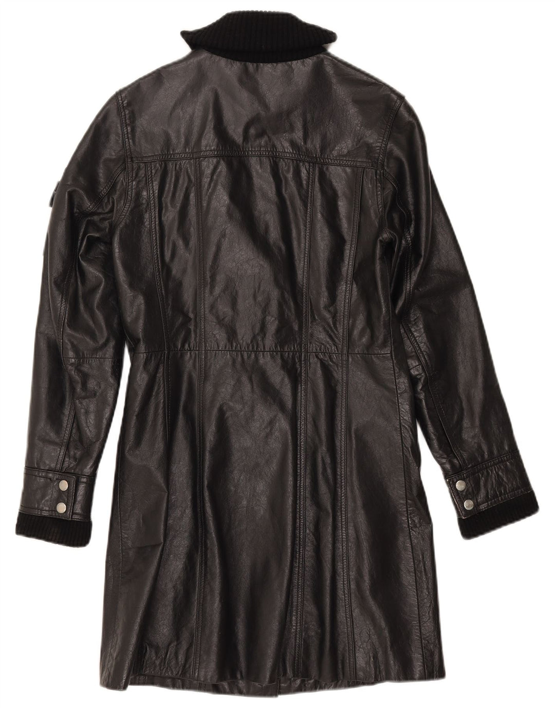 Gipsy Manteau en cuir pour femme UK 12 Medium Noir