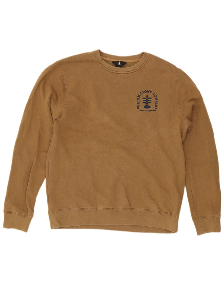 Volcom Sweat-shirt graphique pour hommes, grand coton kaki
