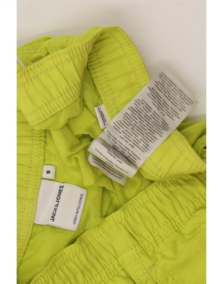 Jack & Jones Short de bain graphique pour homme Petit Vert Polyester
