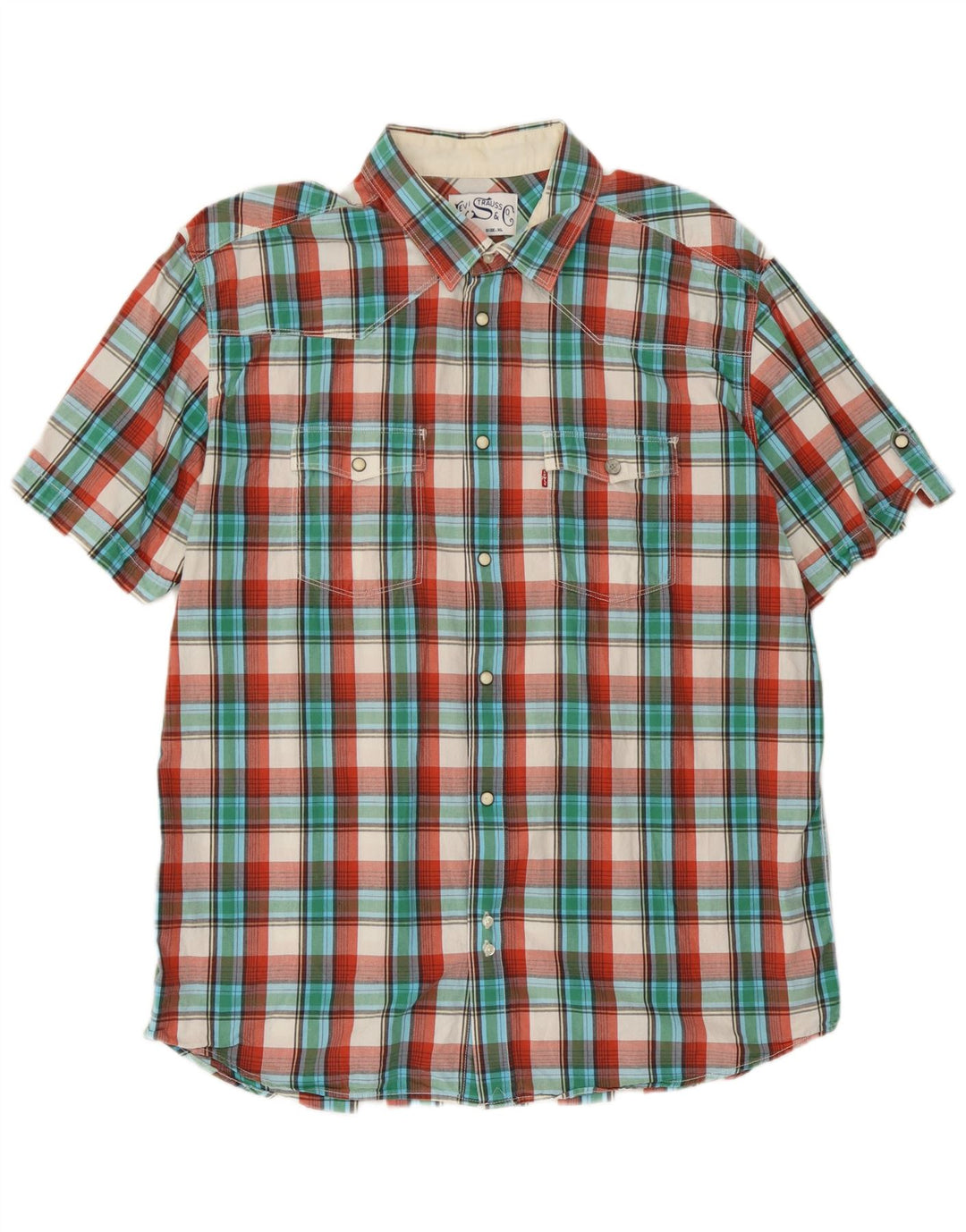 Levi's Chemise à Manches Courtes XL Homme Multicolore Carreaux