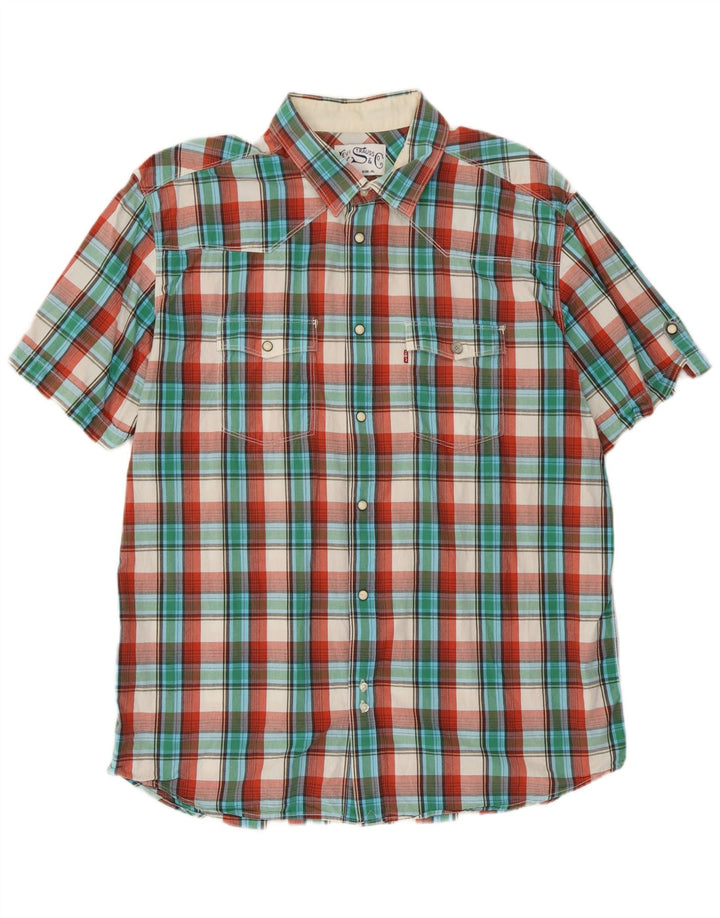 Levi's Chemise à Manches Courtes XL Homme Multicolore Carreaux