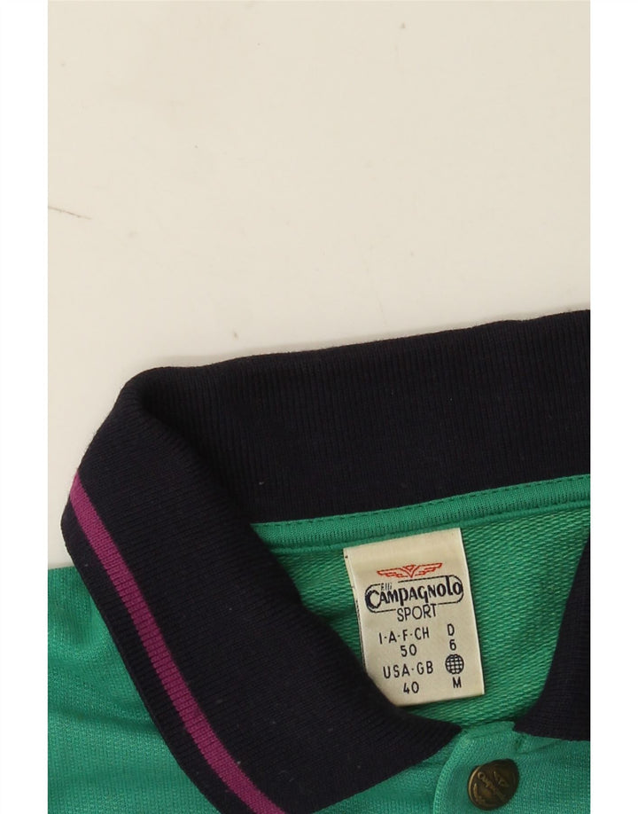 Campagnolo Sweat-shirt pour homme UK 40 Medium Turquoise Colourblock