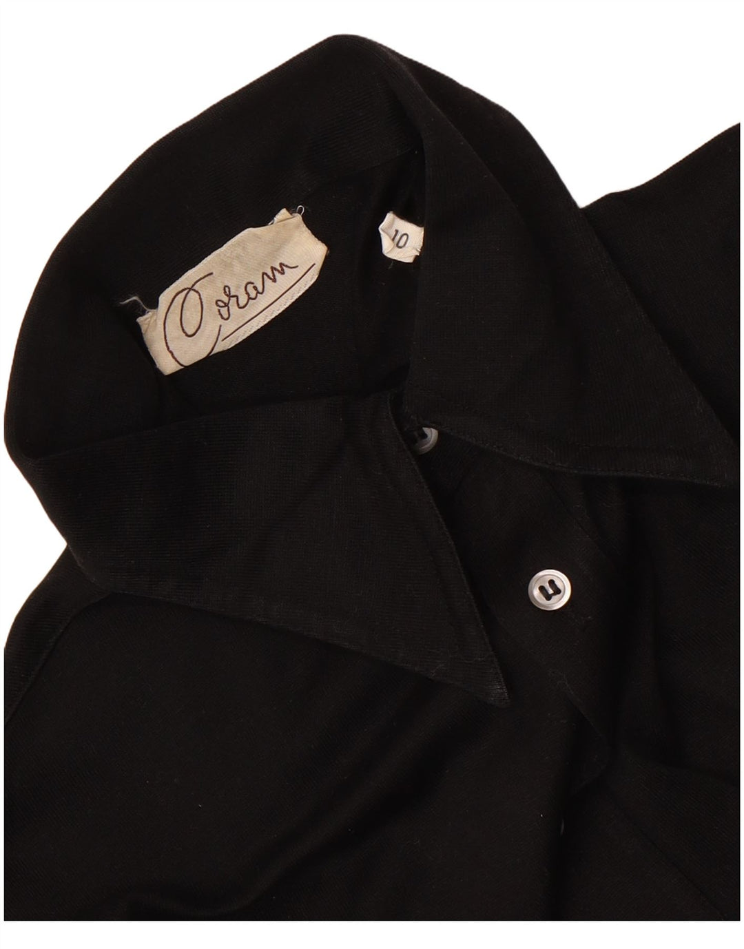 chemise femme vintage UK 10 Petit Noir