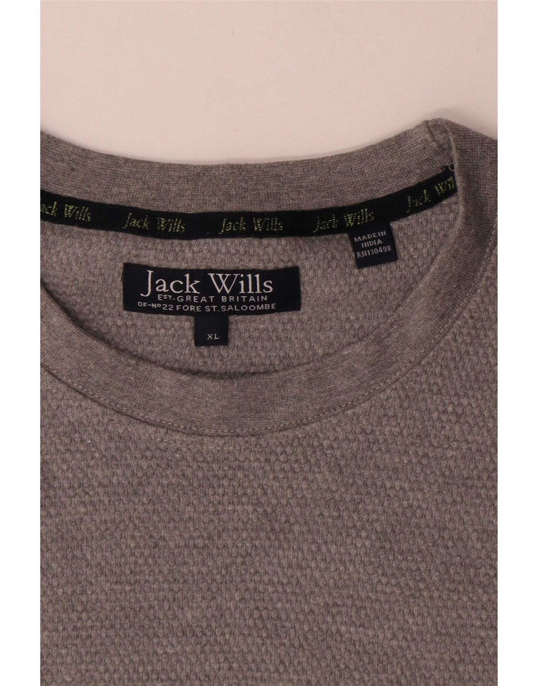 Jack Wills T-Shirt Homme Top XL Gris Coton