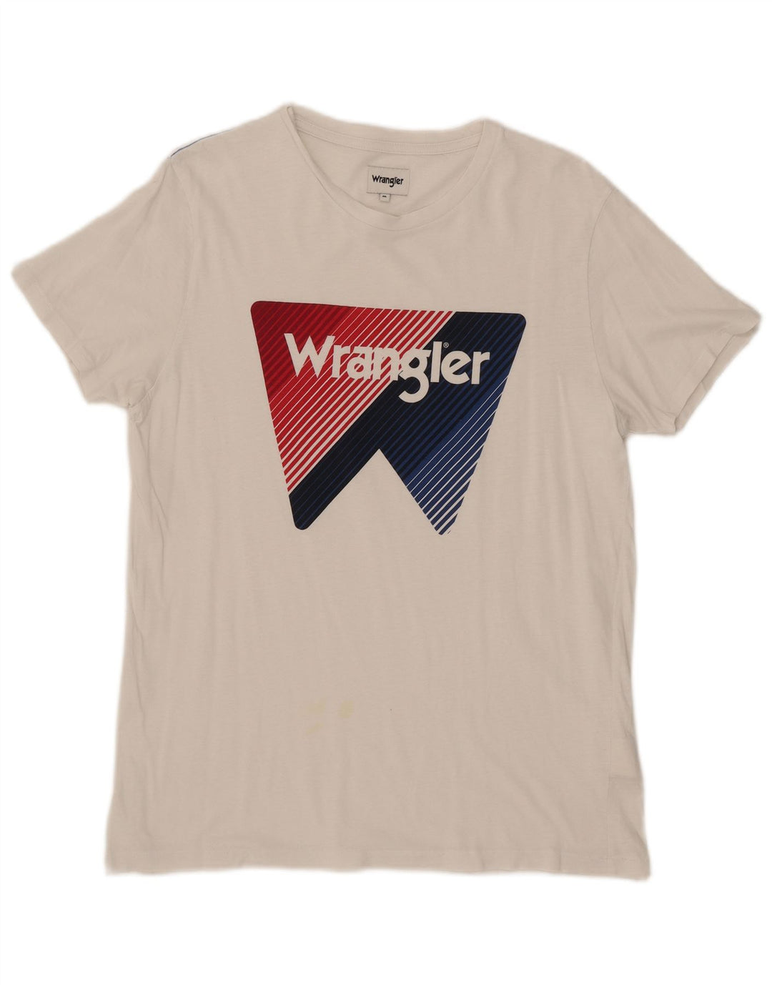 Wrangler T-Shirt Graphique Homme Blanc Moyen Coton