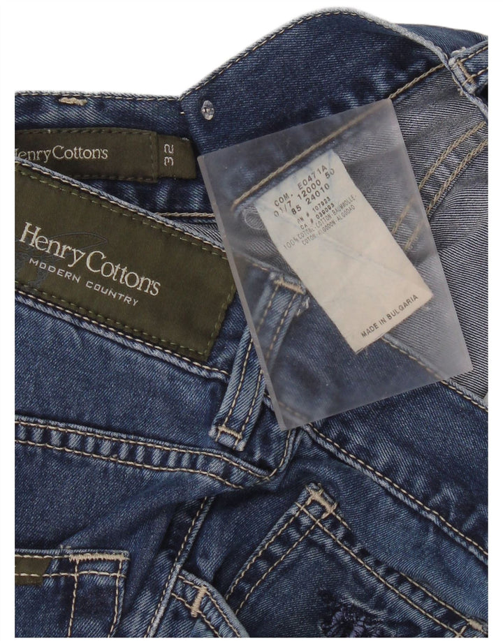 Henry Cottons Jean droit homme W32 L30 bleu coton