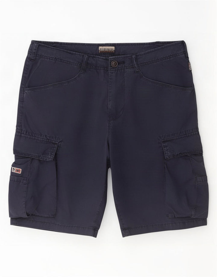 Napapijri Short Cargo Homme Medium W32 Bleu Marine Coton