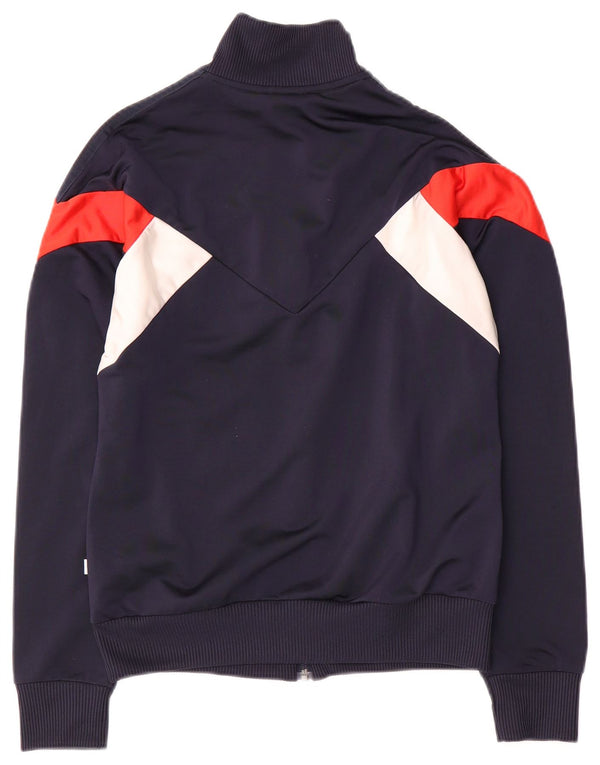 Adidas Veste de survêtement pour femme UK 12 Bleu marine moyen Colourblock
