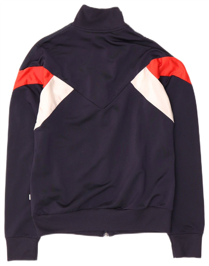 Adidas Veste de survêtement pour femme UK 12 Bleu marine moyen Colourblock
