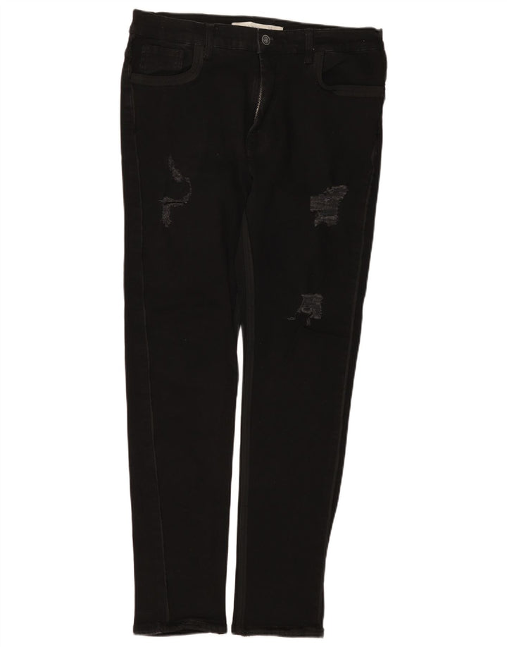 Zara Jean slim vieilli pour homme EU 44 Large W34 L29 Noir