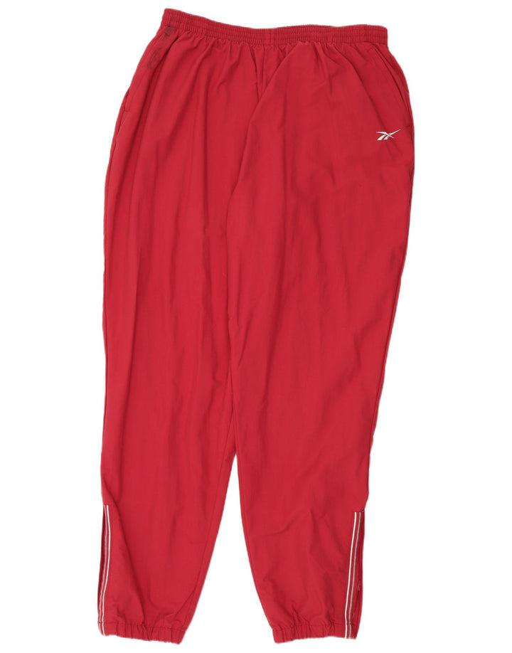 REEBOK Pantalon de Survêtement Homme Joggers 2XL Rouge Nylon
