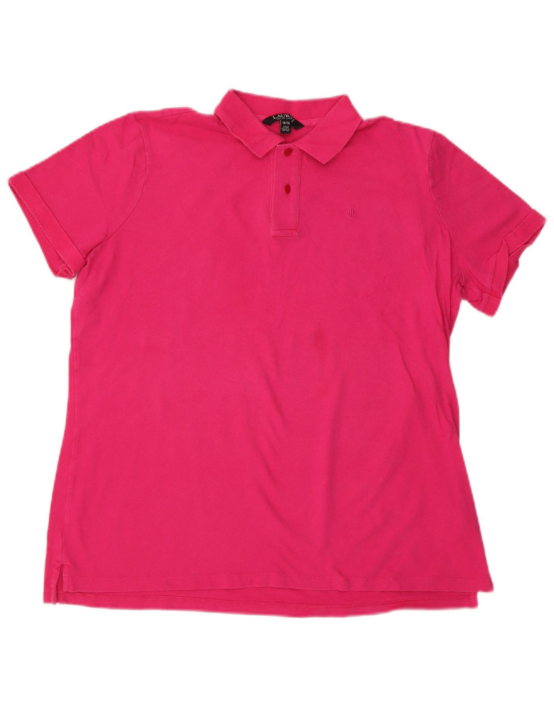 RALPH LAUREN Polo Femme UK 18 XL Rose Coton