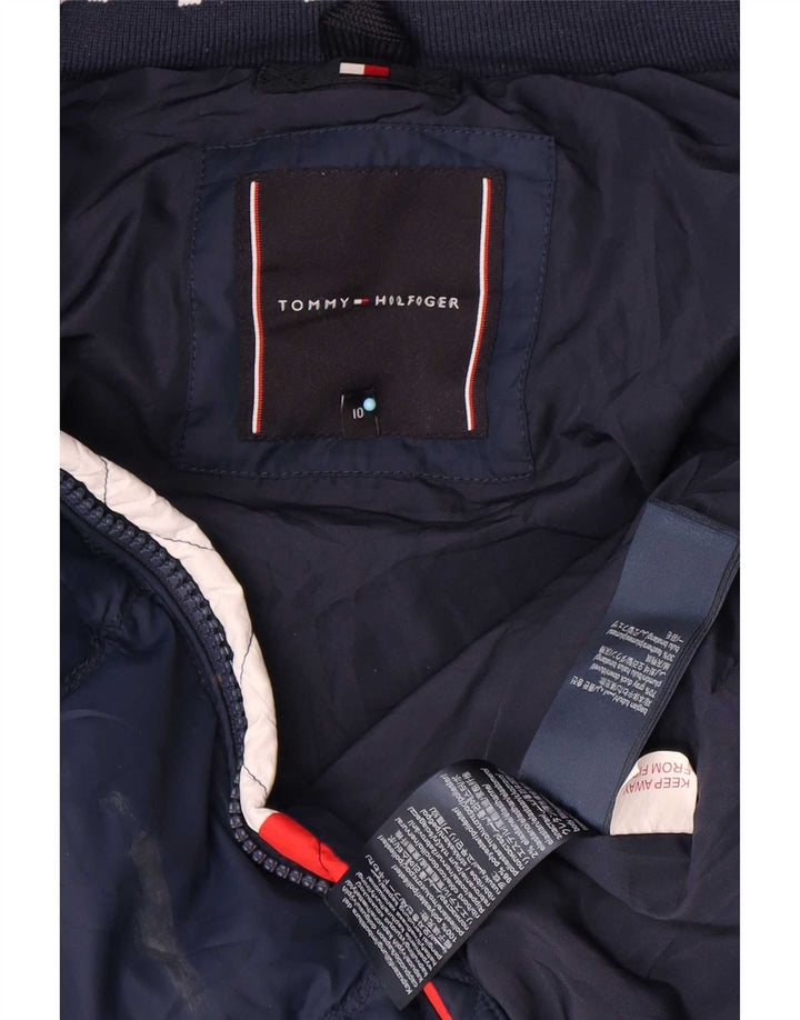 Tommy Hilfiger Veste matelassée à capuche garçon 9-10 ans Bleu marine Polyester