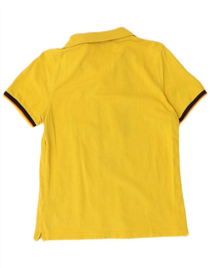 K-Way Polo Homme Coton Rayé Jaune Moyen