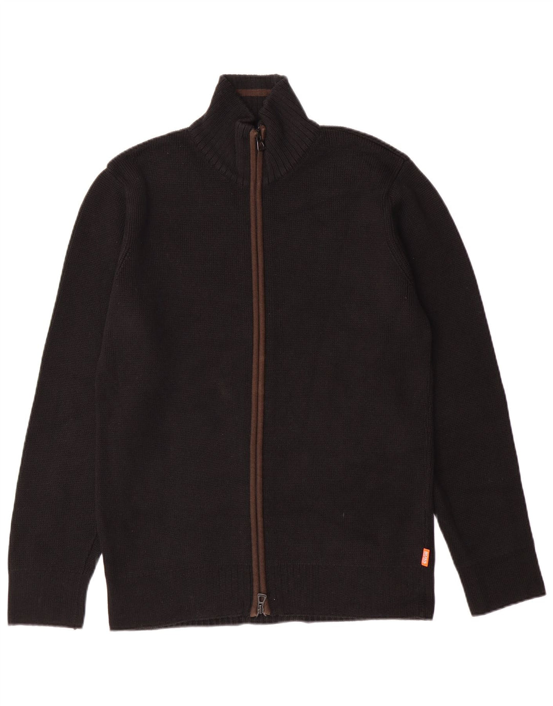 HUGO BOSS Homme Cardigan Pull Noir Moyen Coton