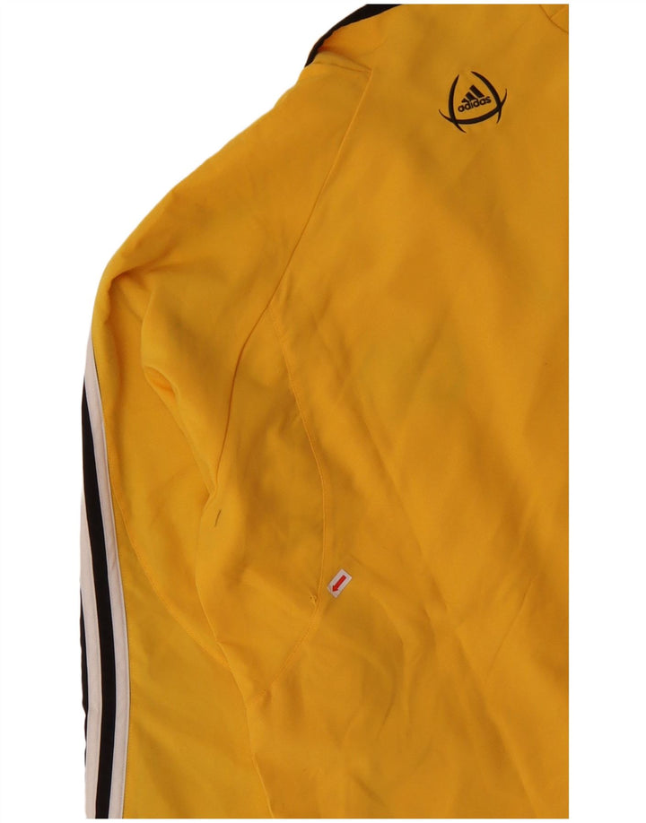 ADIDAS Veste de survêtement pour homme UK 42/44 Large Jaune Colourblock
