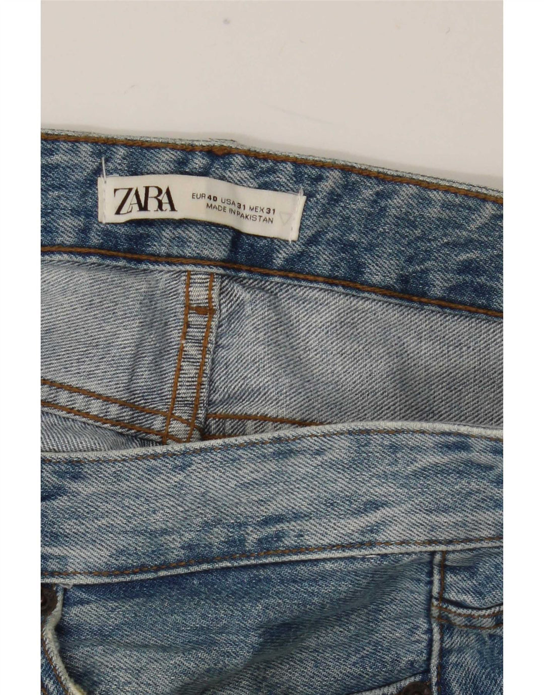 Zara Jean Slim Homme EU 40 Moyen W31 L30 Bleu