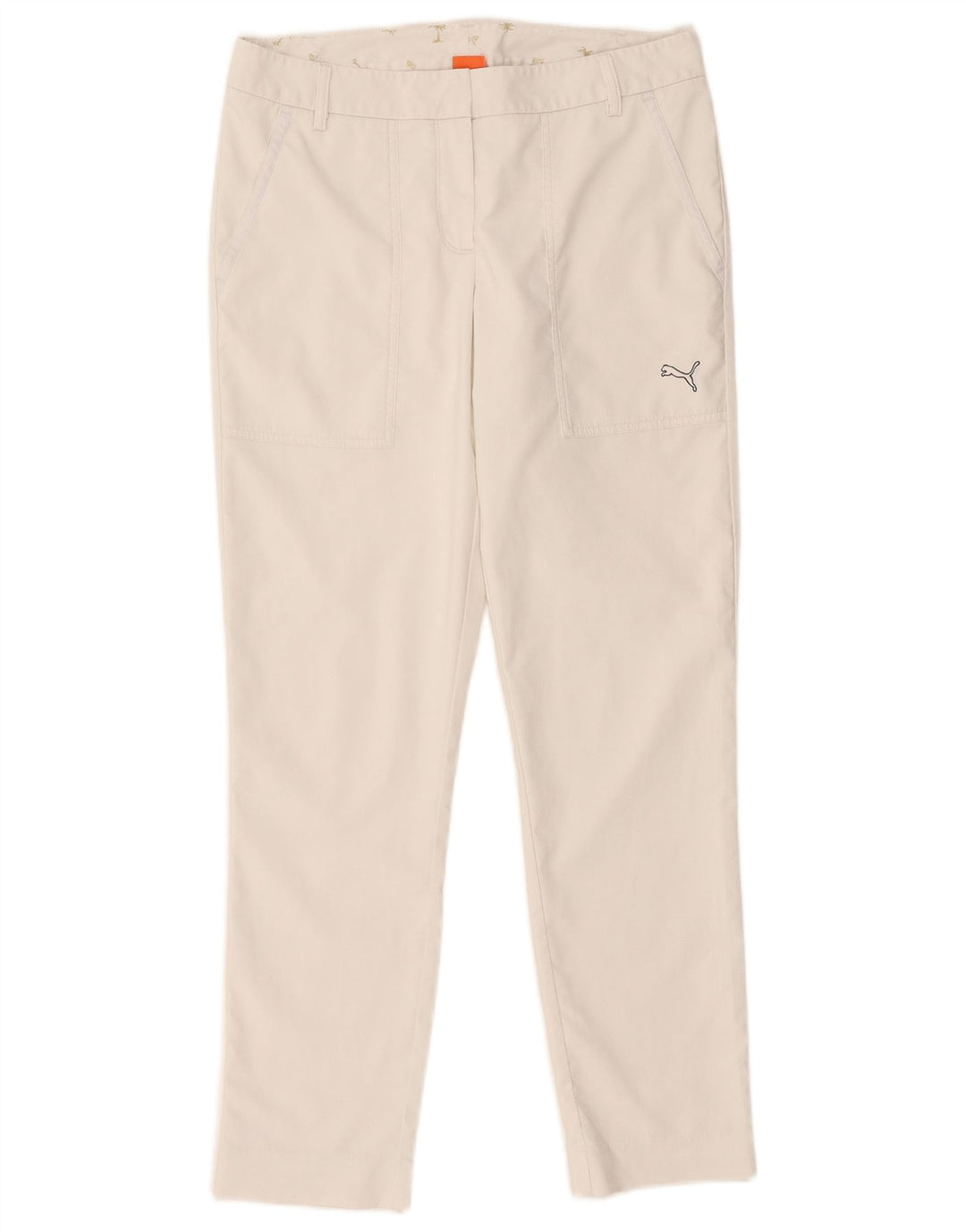 Puma Pantalon chino slim pour femme UK 10 Small W32 L28 Blanc Polyester