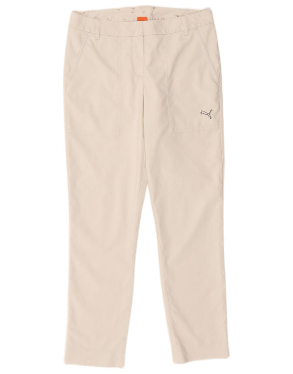 Puma Pantalon chino slim pour femme UK 10 Small W32 L28 Blanc Polyester