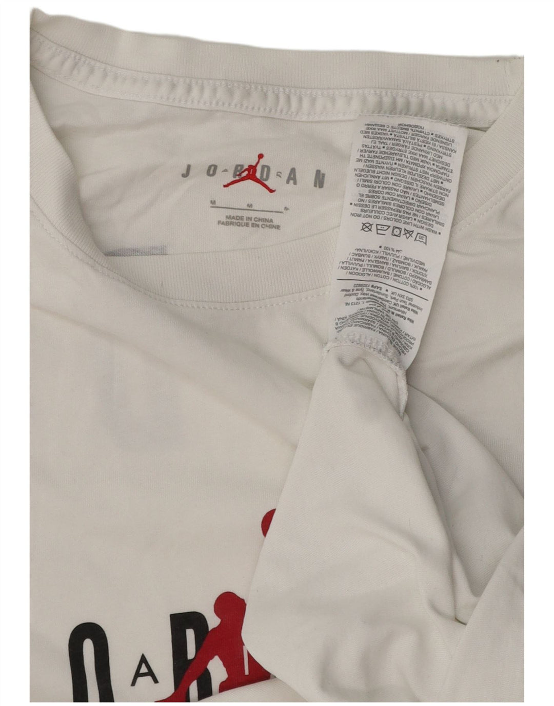 JORDAN T-shirt graphique pour hommes en coton blanc moyen