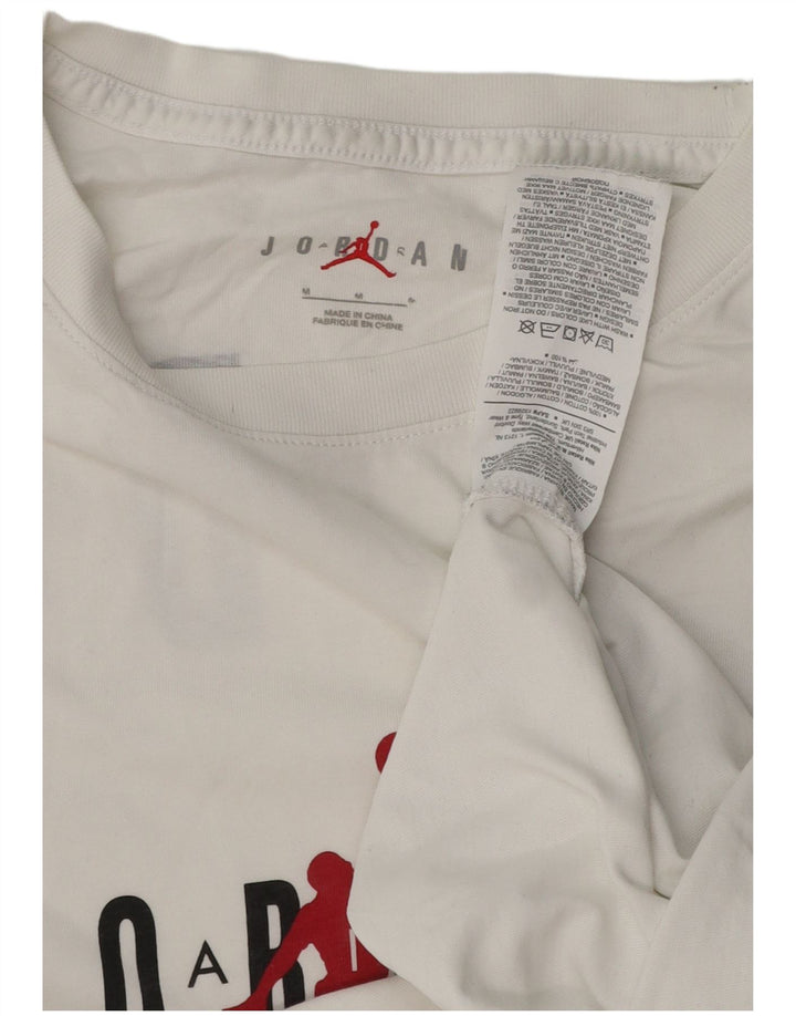 JORDAN T-shirt graphique pour hommes en coton blanc moyen