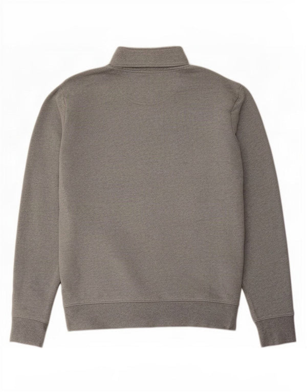 Marks & Spencer Sweat-shirt à col zippé pour homme en coton gris Taille L
