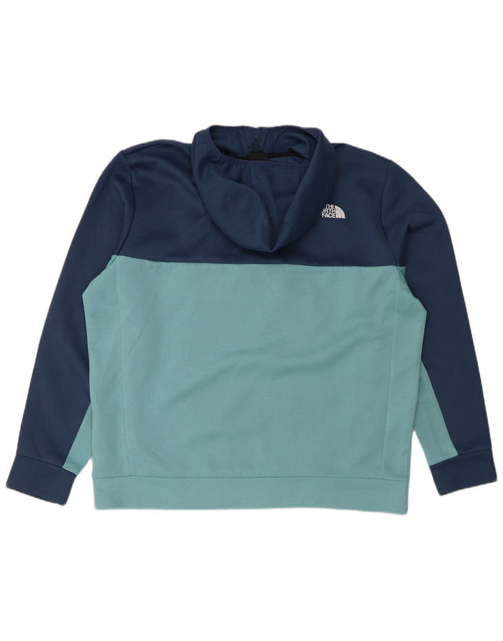 THE NORTH FACE Pull à capuche zippé pour homme XL Bleu marine Colourblock
