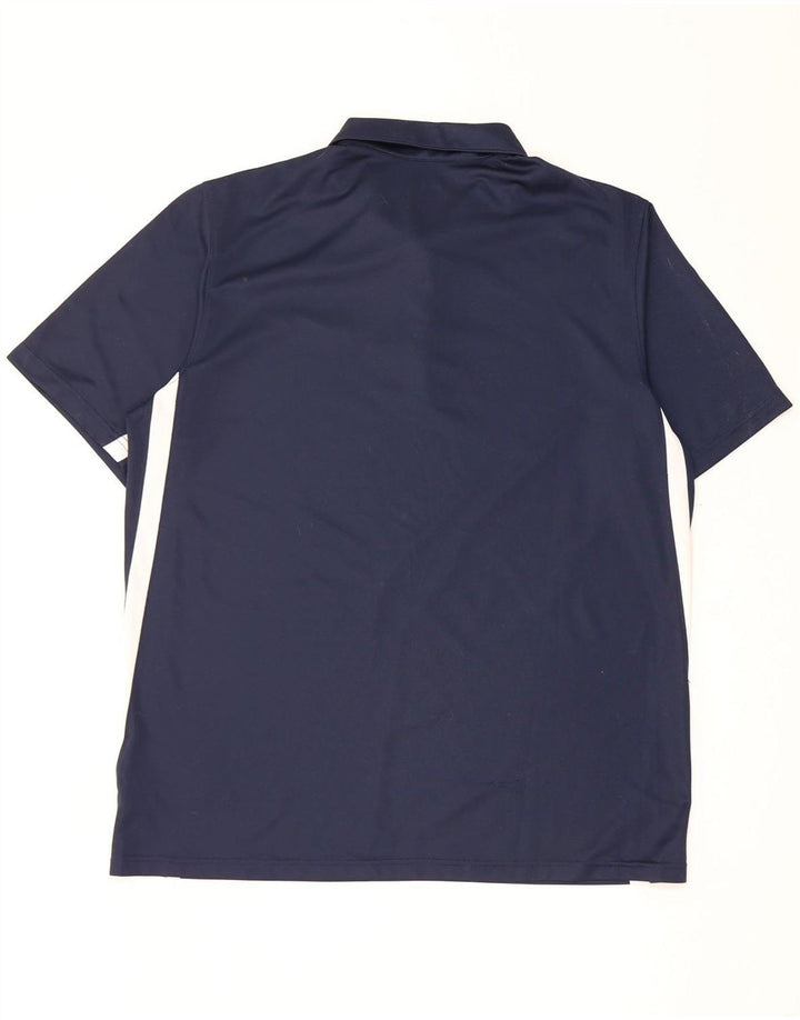 Nike Polo Dri Fit pour homme en polyester color block Bleu marine Taille L