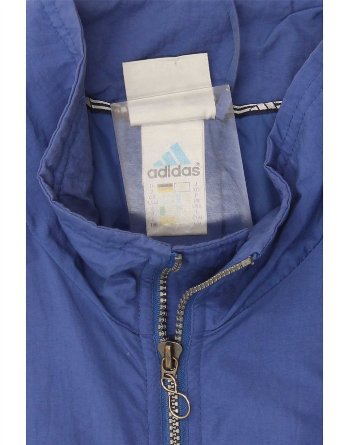 Adidas Veste coupe-vent pour homme UK 42/44 Large Bleu Polyester