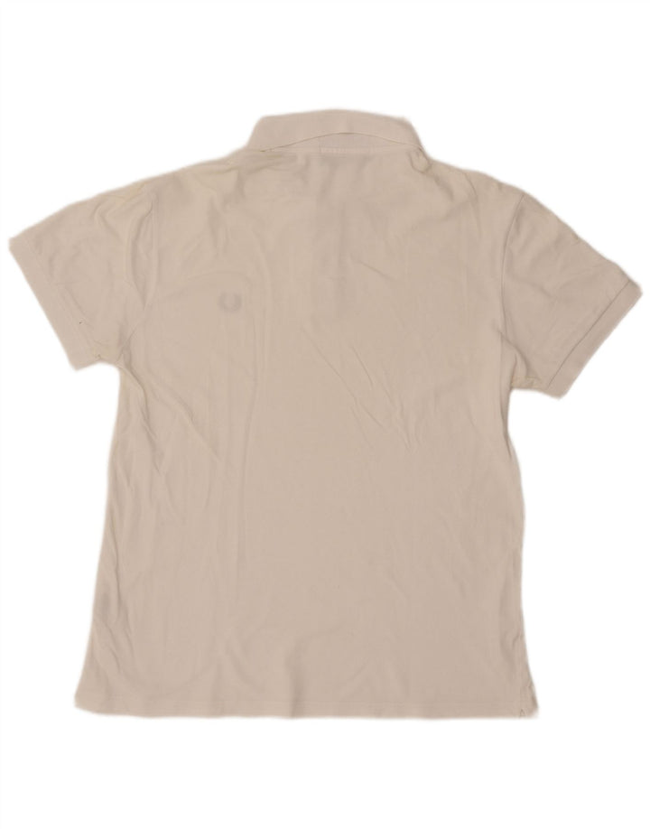 Fred Perry Polo léger et extensible pour homme en coton blanc cassé