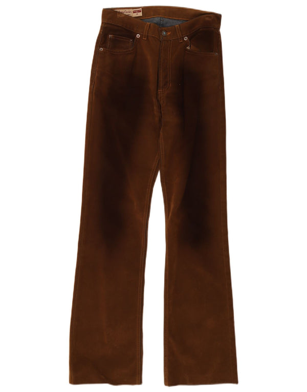 Marlboro Classics Pantalon décontracté coupe régulière pour femme W26 L30 Coton marron